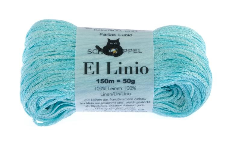Schoppel Wolle El Linio - Bändchengarn 100% Leinen Farbe: Lucid