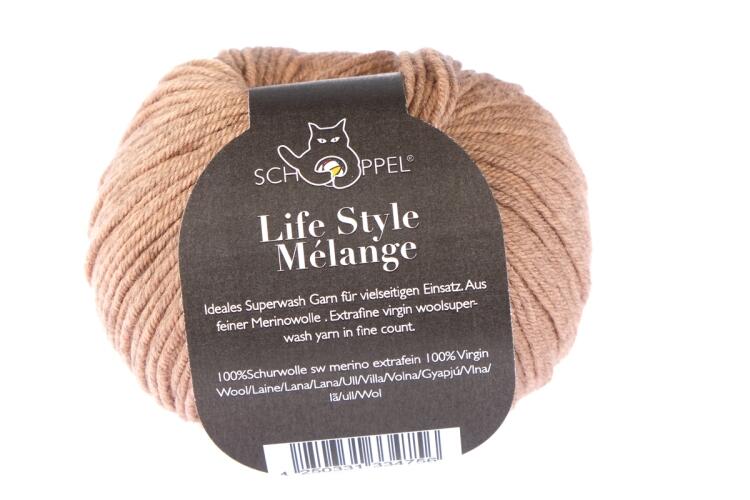 Schoppel Wolle Life Style Melangé - Merino extrafein meliert Farbe: Rosé meliert/ helle haut