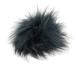 Kunstfellpompon 12-14cm - die tierfreundliche Pelz-Bommelvariante Farbe: sea blue
