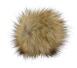 Kunstfellpompon 12-14cm - die tierfreundliche Pelz-Bommelvariante Farbe: Sand meliert