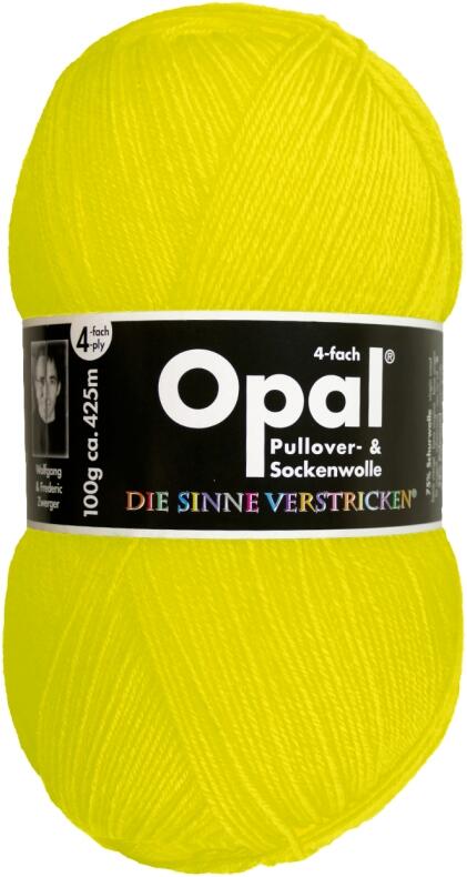 Opal Neon 4fach Sockengarn 100g Farbe: 2012 Neongelb