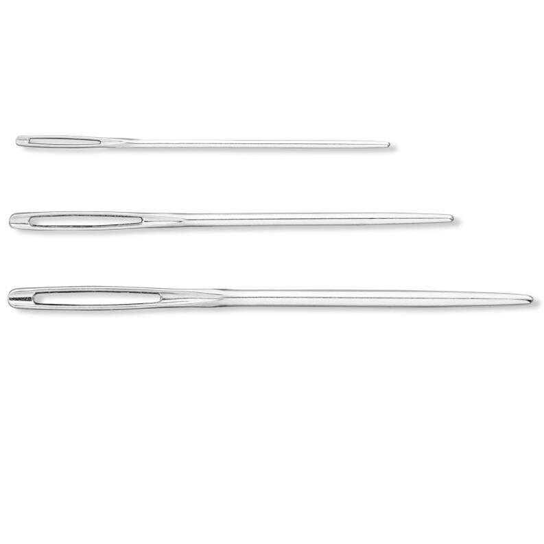 Prym Woll- und Smyrnanadeln - Stopfnadelset mit 3 Nadeln