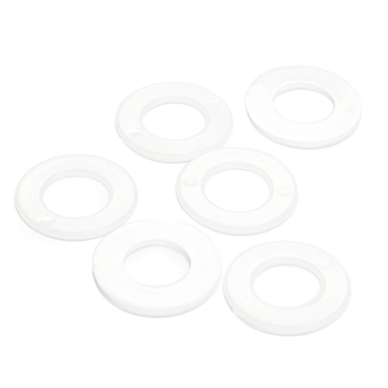 Prym Häkelringe aus weißem Kunststoff flach