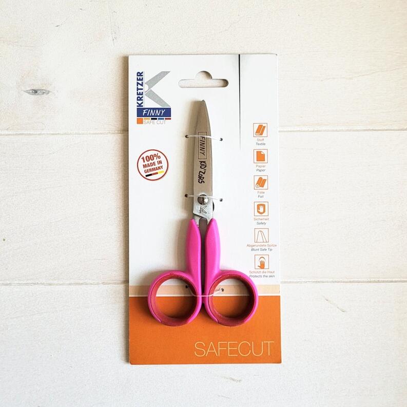 Kretzer Kinderschere Finny Save Cut Farbe: pink-rot