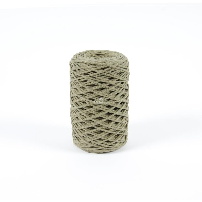 DMC Nova Vita 4 UNI - Makrameegarn aus recycelter Baumwolle Farbe: 008 khaki