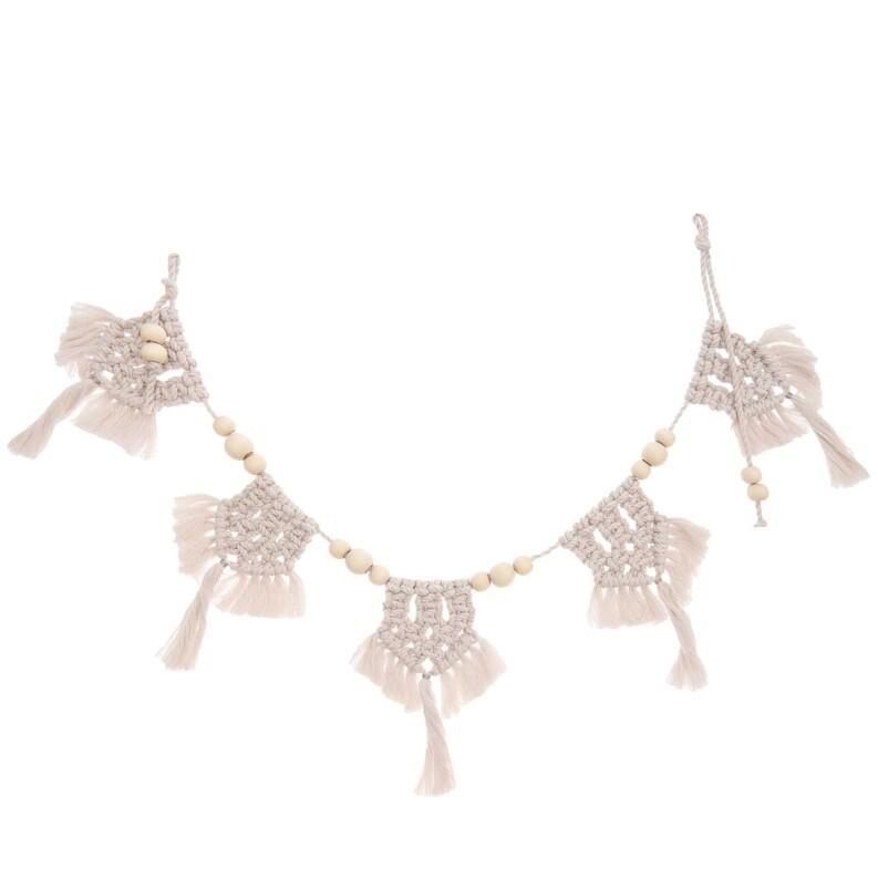 Holzperlen natur - Makramee Perlen ø20mm 10 Stk. rund- Anwendungsbeispiel