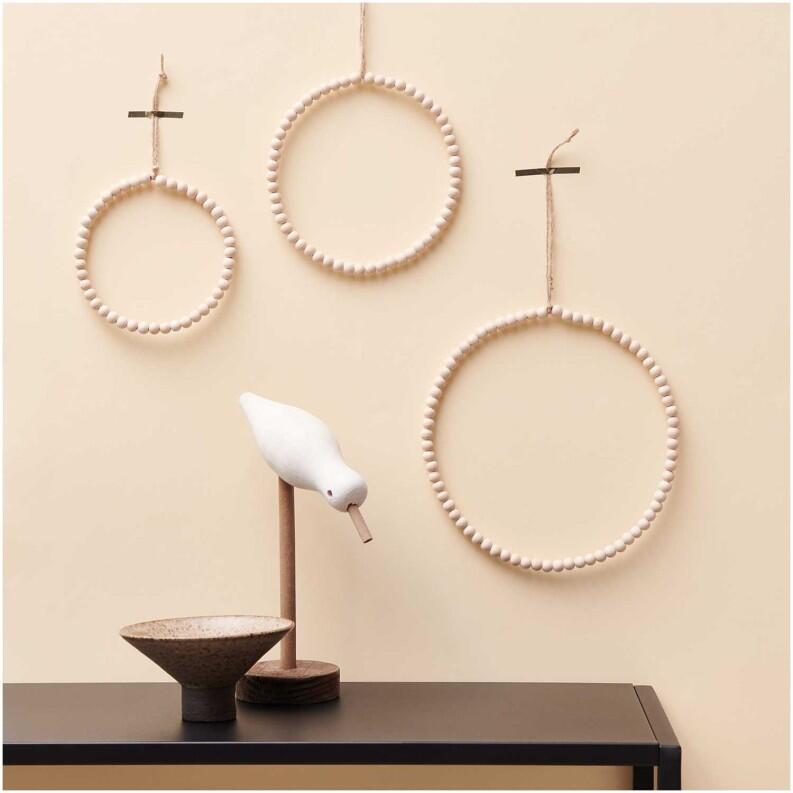 Hänger Holzperlenring von Rico Design in verschiednen Größen - Anwendungsbeispiel