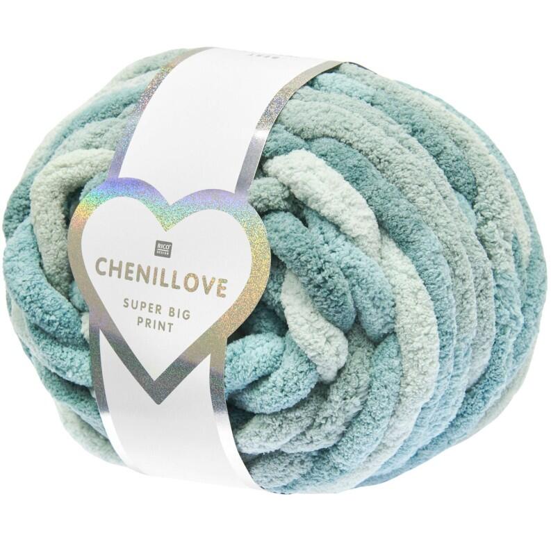 Rico Chenillove Super Big PRINT 300g Farbe: 005 Aqua