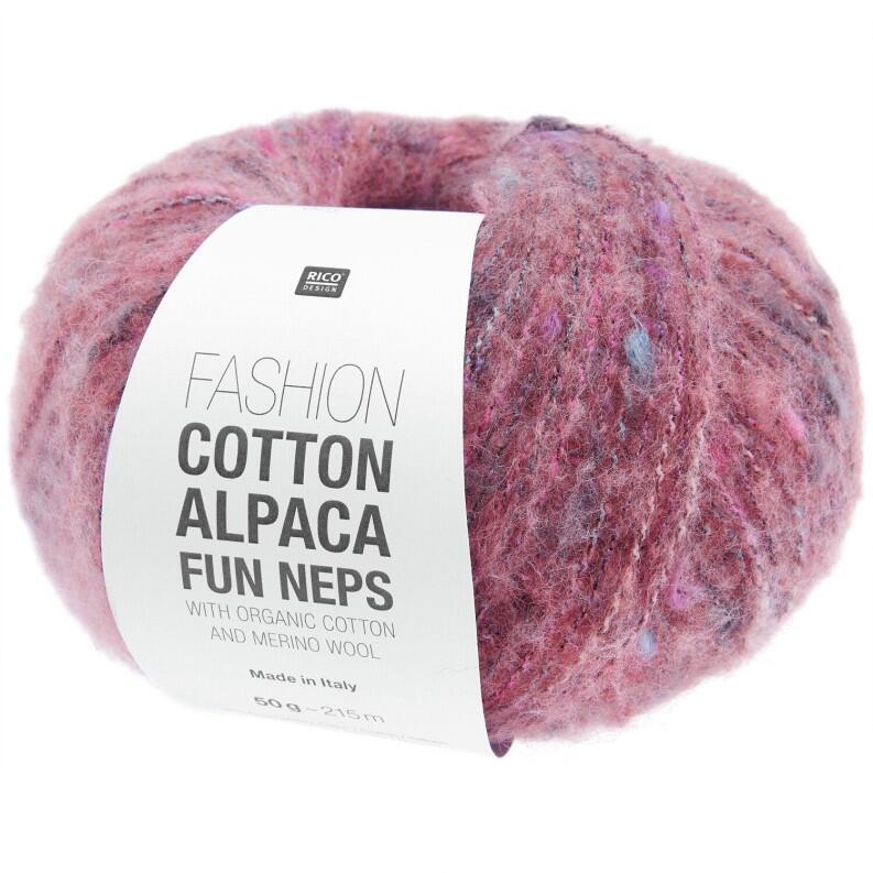 Rico Design Fashion Alpaca Fun Neps 50g Farbe: 003 Beere