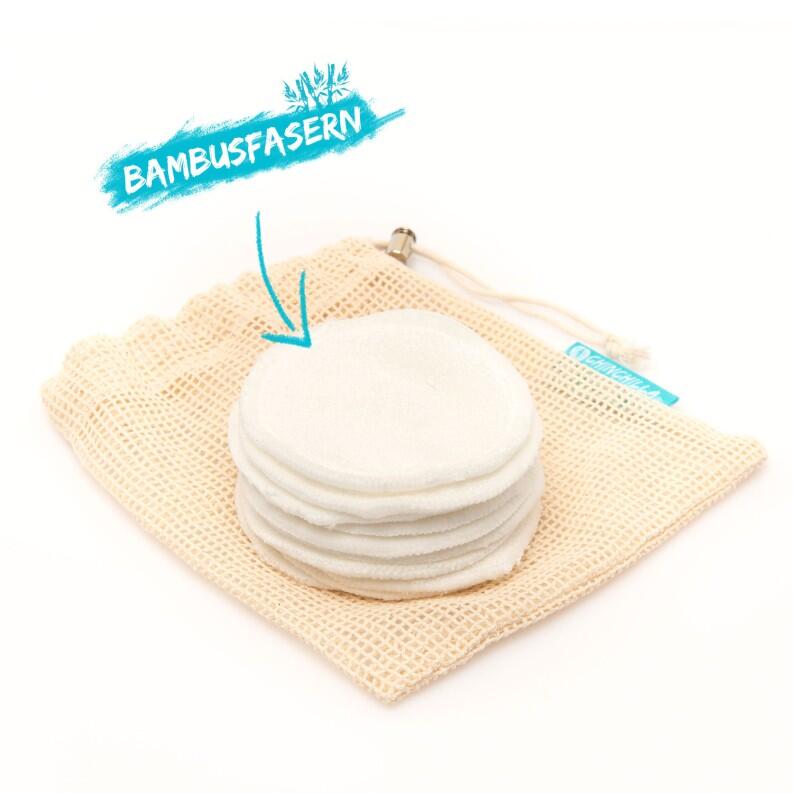 Chinchilla Waschbare Abschminkpads 10er Set mit Waschbeutel