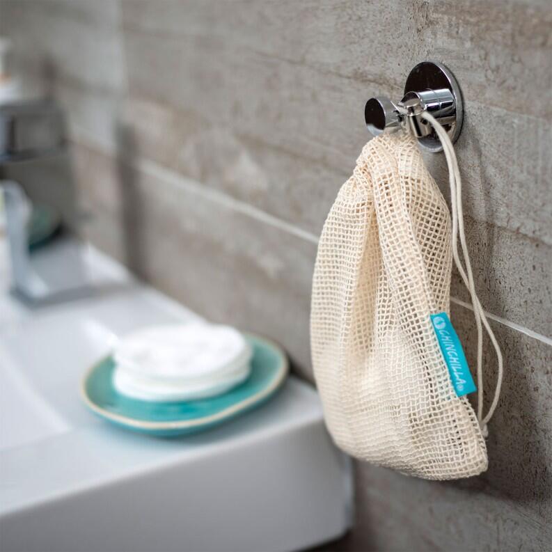 Chinchilla Waschbare Abschminkpads 10er Set mit Waschbeutel