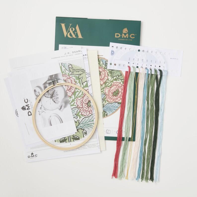 DMC V&A Museum J.H.Dearle Stickset Myrtle Inhaltsübersicht