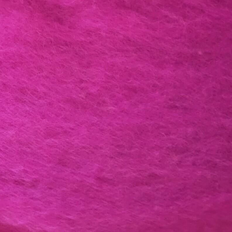 Filz- und Bastelwolle 50g - Wollvlies Alpenwolle gefärbt Farbe: 125 Pink