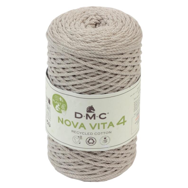DMC Eco Vita 4 UNI - 250g Makrameegarn aus recycelter Baumwolle Farbe: 131 Beige
