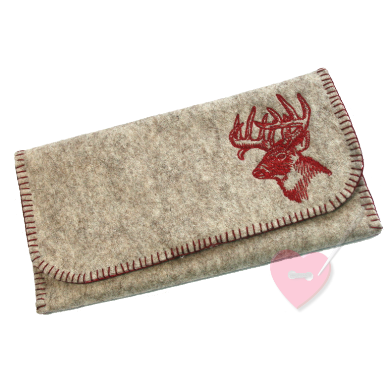 Musterbeispiel Geldbörse aus Wollfilz