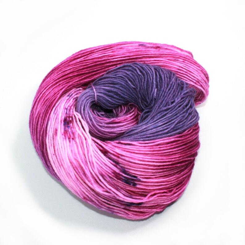 FuF Handgefärbte Merino Sockenwolle 4-fach- Sockengarn 100g