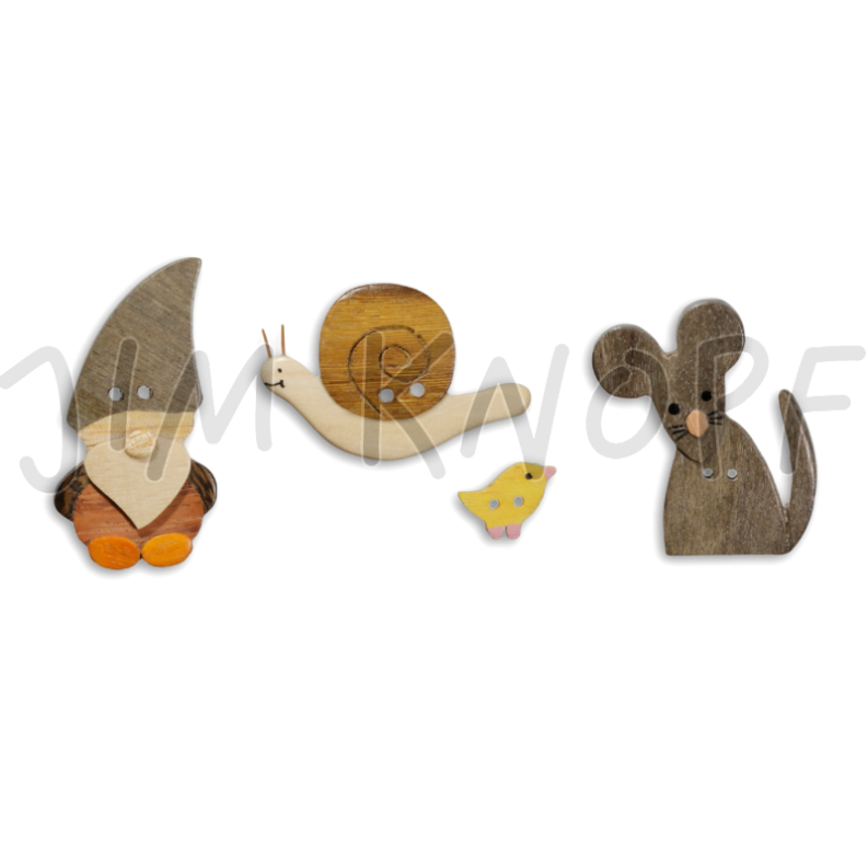 Jim Knopf - Gartenfreunde Knopf Zwerg, Schnecke oder Maus