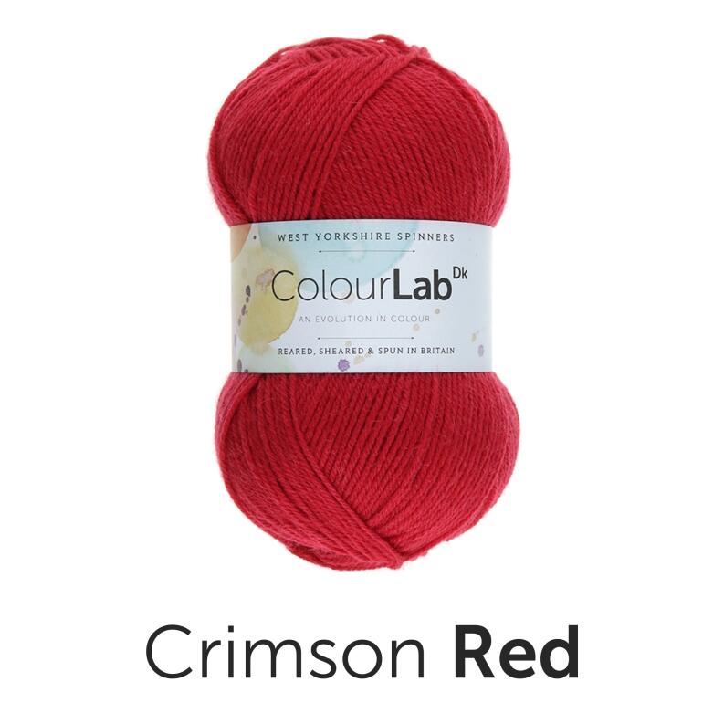 West Yorkshire Spinners ColourLab DK Unis Farbe: 556 crimson red