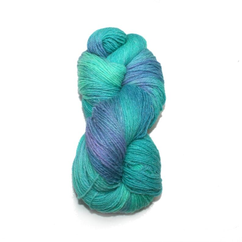 Lieblingsschaf - MerinoAlpaka handgefärbt Farbe: Frostwetter