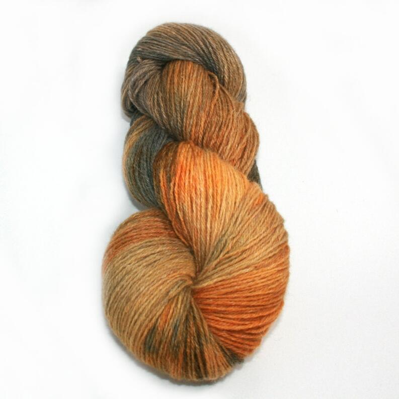 Lieblingsschaf - MerinoAlpaka handgefärbt 100g Farbe: Korn und Feld