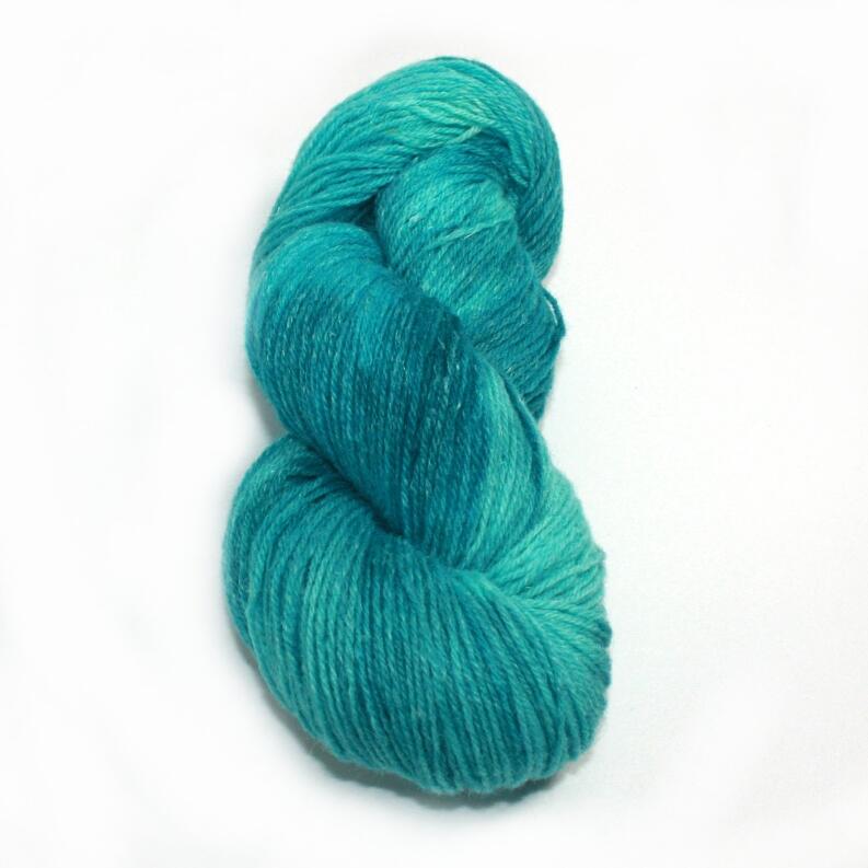 Lieblingsschaf - MerinoAlpaka handgefärbt 100g Farbe: Teich