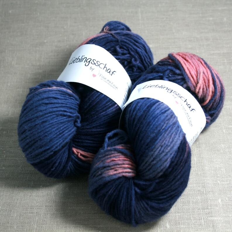 Lieblingsschaf Merino Single 100g handgefärbt Farbe: letztes Licht
