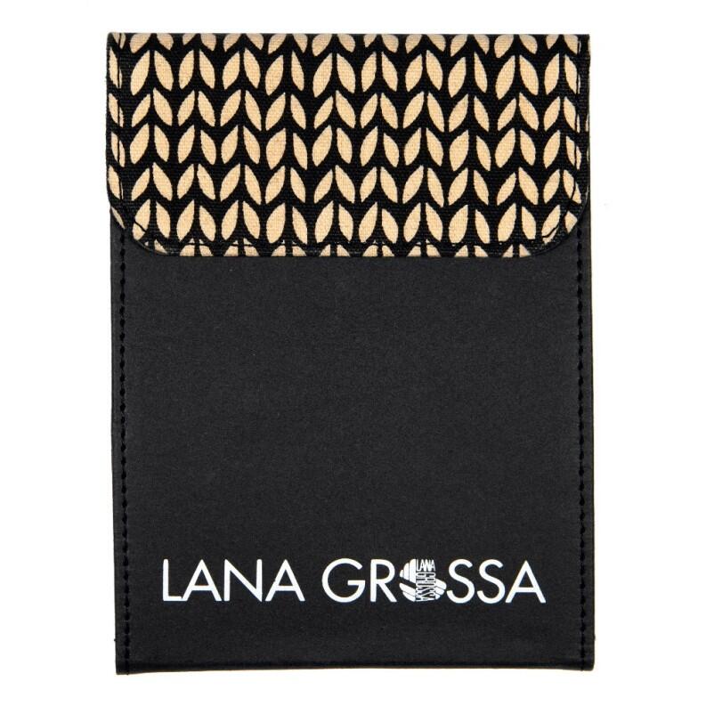 Knit Pro / Lana Grossa Nadelset Nadelspiele Edelstahl Etui Schwarz