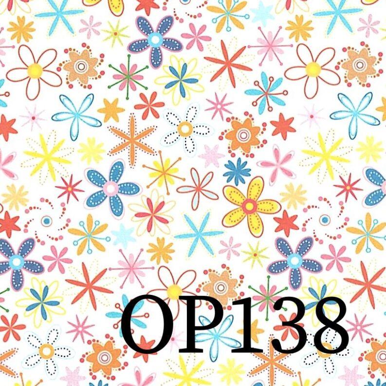 Handgefertigter Maschenmarkierer aus Holz - Wollsocke Farbe: Bunte Blumen (OP138)