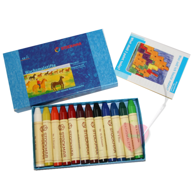 Stockmar - Wachsmalstifte in der Schachtel12 Farben im Set