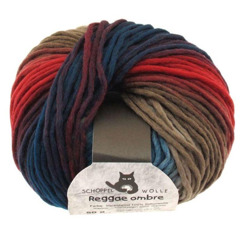 Schoppel Reggae ombré - kuscheliges Merinogarn in Reggae-Walktechnologie Farbe: Herbstwind