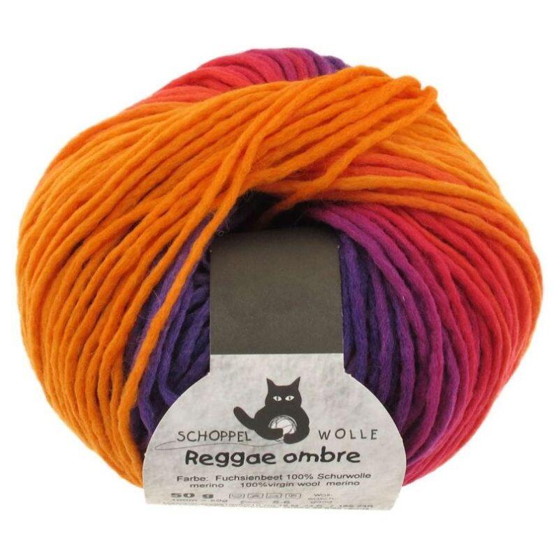 Schoppel Reggae ombré - kuscheliges Merinogarn in Reggae-Walktechnologie Farbe: Fuchsienbeet