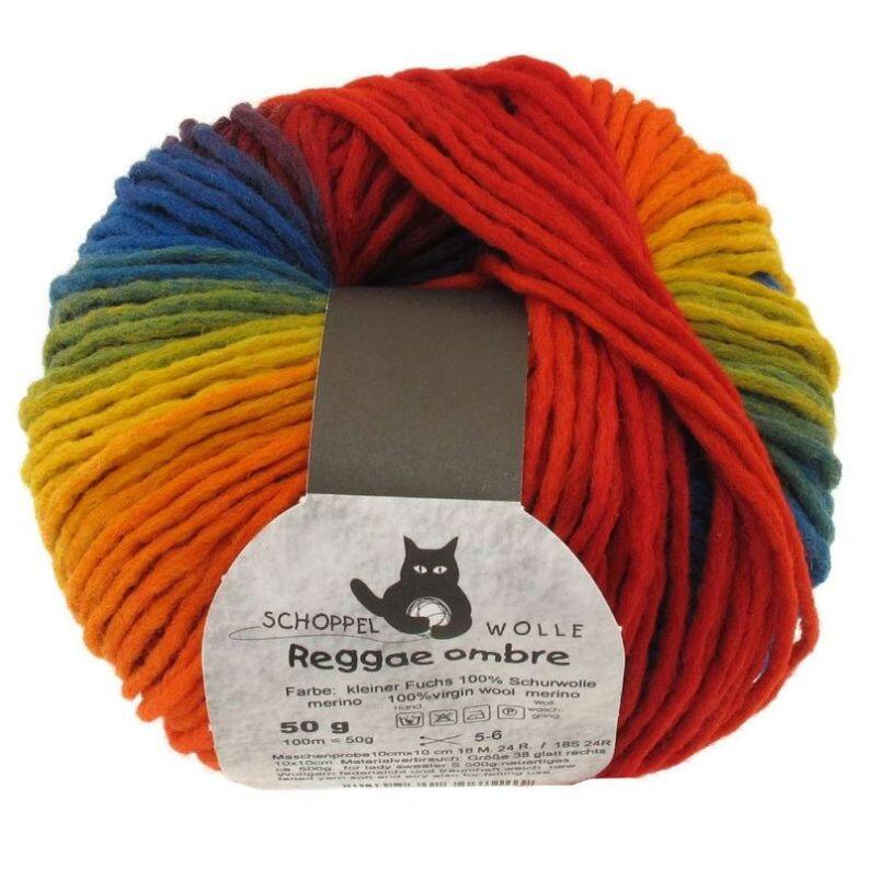 Schoppel Reggae ombré - kuscheliges Merinogarn in Reggae-Walktechnologie Farbe: kleiner Fuchs
