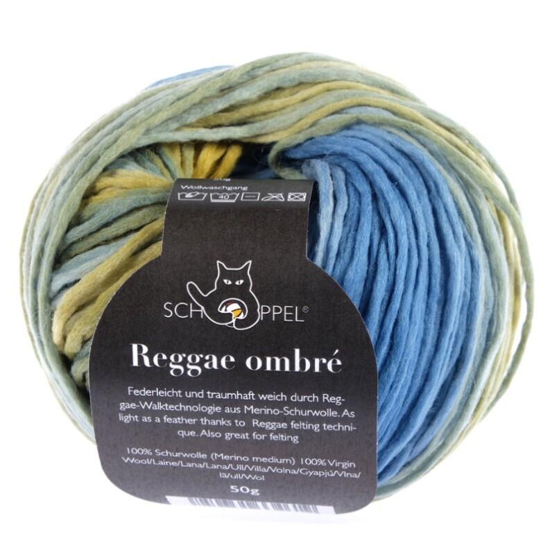 Schoppel Wolle Reggae ombré - bunte Merinowolle alle Farben Farbe: Waldmeister
