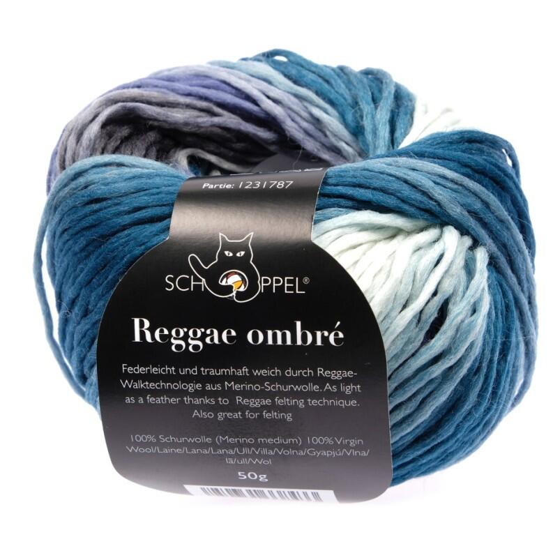 Schoppel Wolle Reggae ombré 50g bunte Walk-Merinowolle Farbe: Elefantentreffen