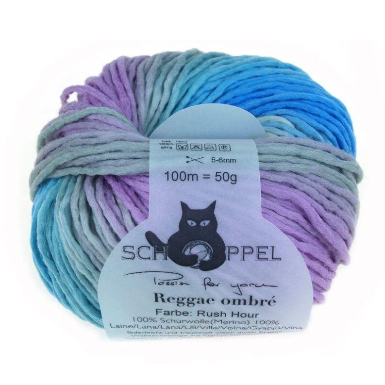 Schoppel Wolle Reggae ombré - bunte Merinowolle alle Farben Farbe: Rush Hour