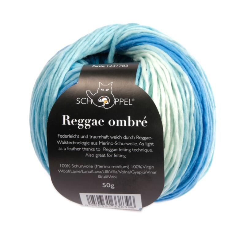 Schoppel Wolle Reggae ombré 50g bunte Walk-Merinowolle Farbe: Überdosis