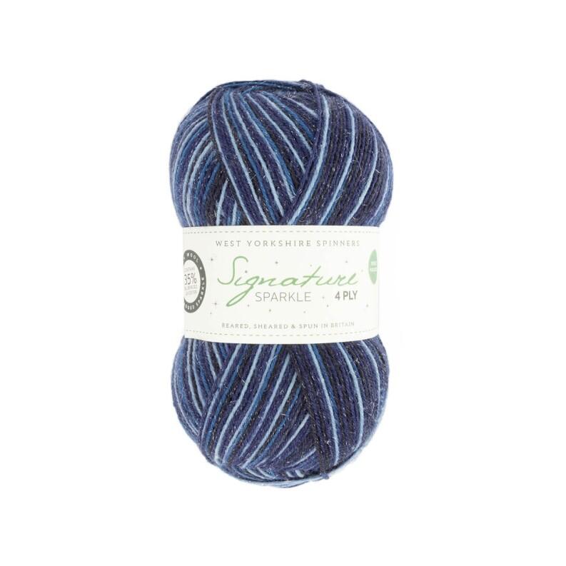 West Yorkshire Spinners Signature 4ply  Sparkle  Silent Night