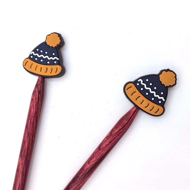 Silikon Spitzenschoner für Rundnadeln - Wollmütze 1 Paar