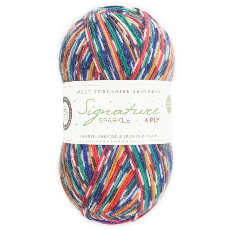 West Yorkshire Spinners Signature 4ply  Sparkle  100g Farbe: Nutcracker