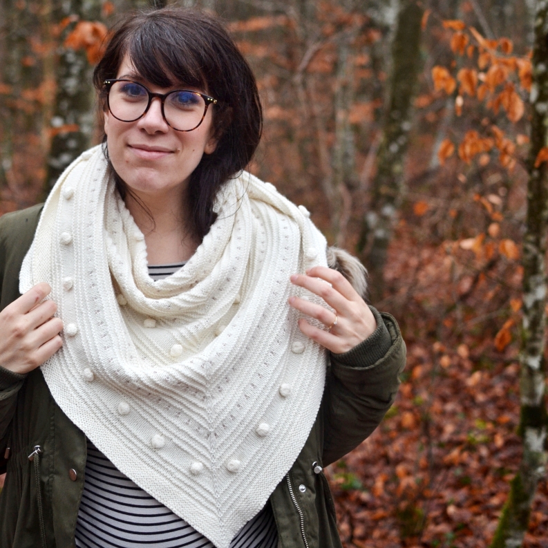 Rosy Green Wool Anleitung - Tuch Brune von Melody Hoffmann