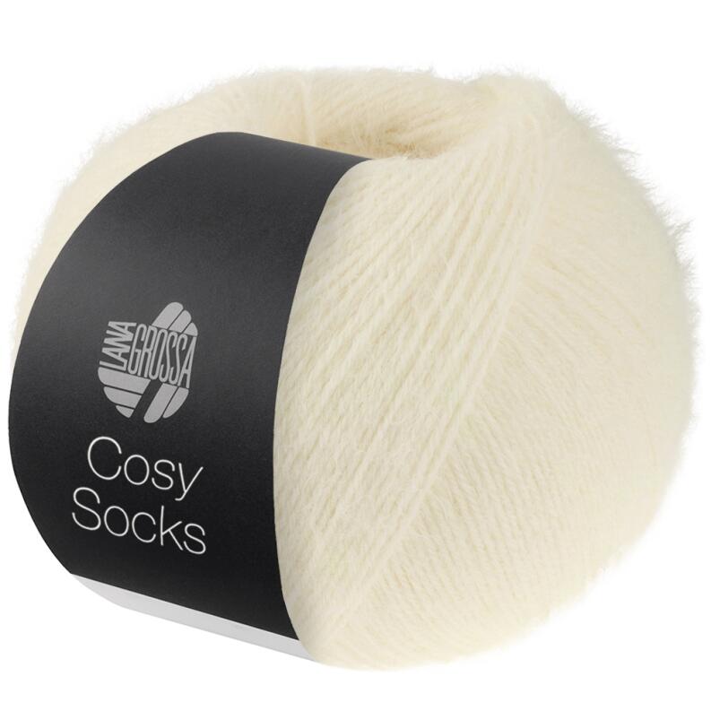 Lana Grossa Cosy Socks UNI 100g Farbe: 010 Weiß