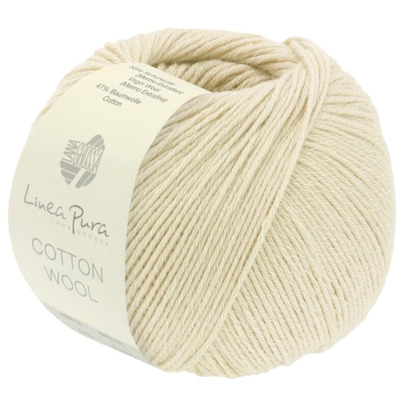 Lana Grossa Linea Pura Cotton Wool 50g Farbe: 012 Creme