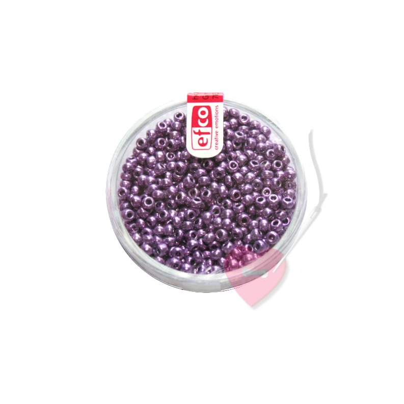 efco Rocailles / Indianerperlen metallic 2,6mm Farbe lila