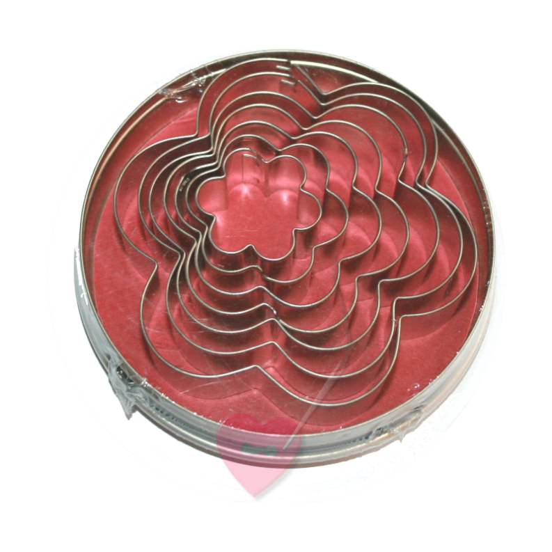 efco Ausstechformen - Set Blüten 8-teilig zum Filzen, Basteln und Backen