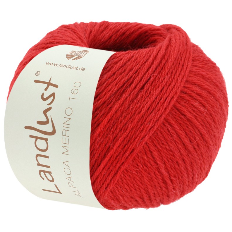 Lana Grossa Landlust Alpaka Merino 160 Farbe: 419 rot