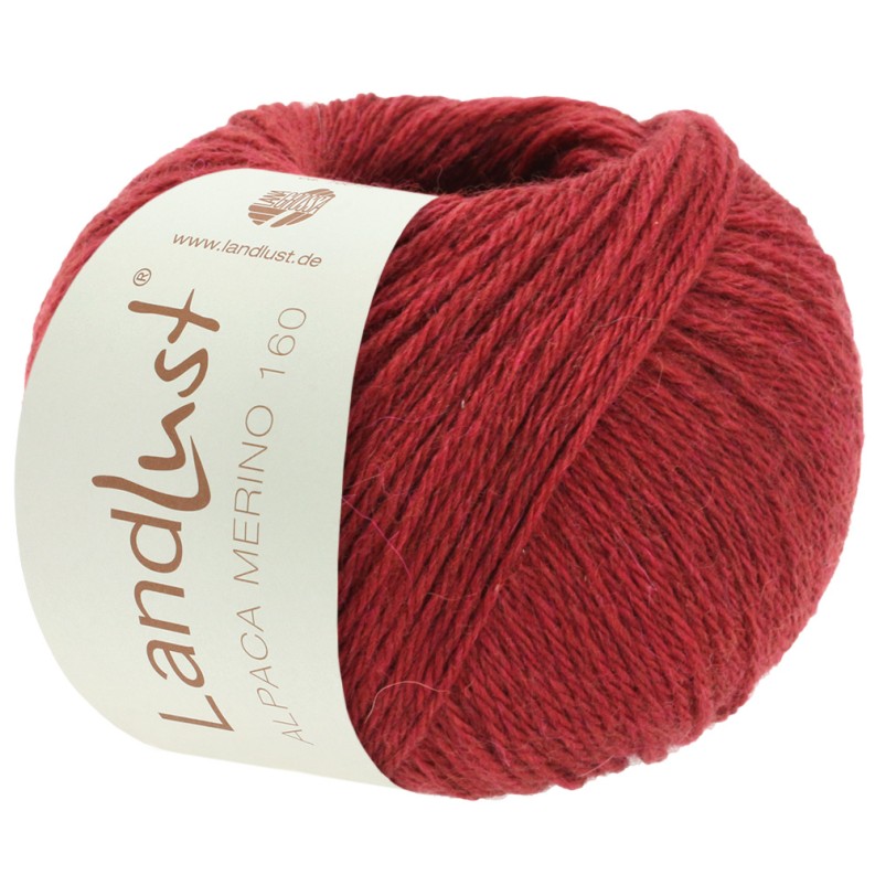 Lana Grossa Landlust Alpaka Merino 160 Farbe: 420 bordeaux