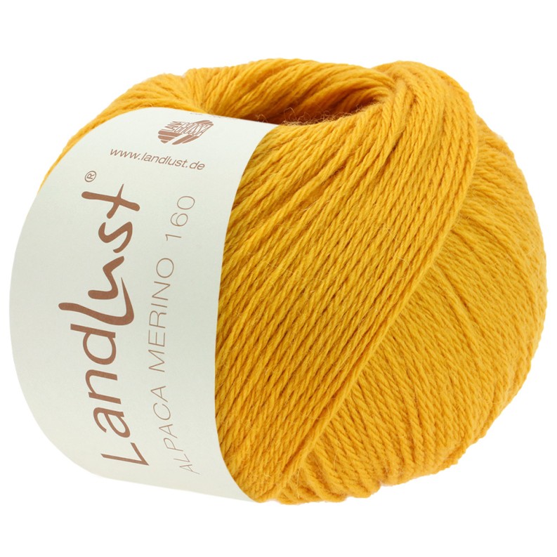 Lana Grossa Landlust Alpaka Merino 160 Farbe: 422 gelb