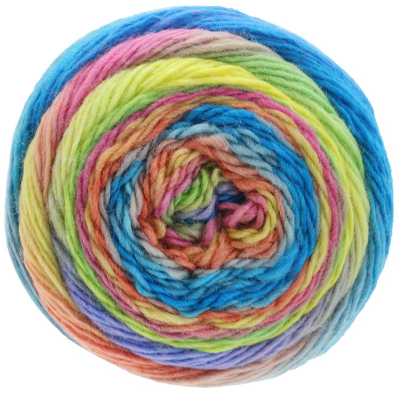 Lana Grossa Meilenweit 100 Color Mix Multi / Soft 100g