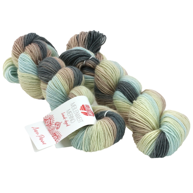 Lana Grossa Meilenweit Merino 50 hand-dyed LIMITED EDITION 100g Farbe: 202 Aam Panna