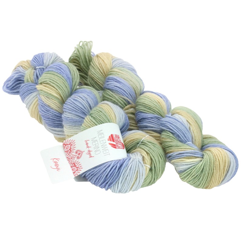 Lana Grossa Meilenweit Merino 50 hand-dyed LIMITED EDITION 100g Farbe: 206 Kaanji